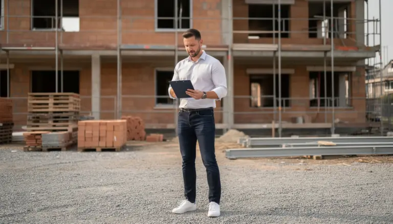 Immobiliengutachter Essen auf einer Baustelle